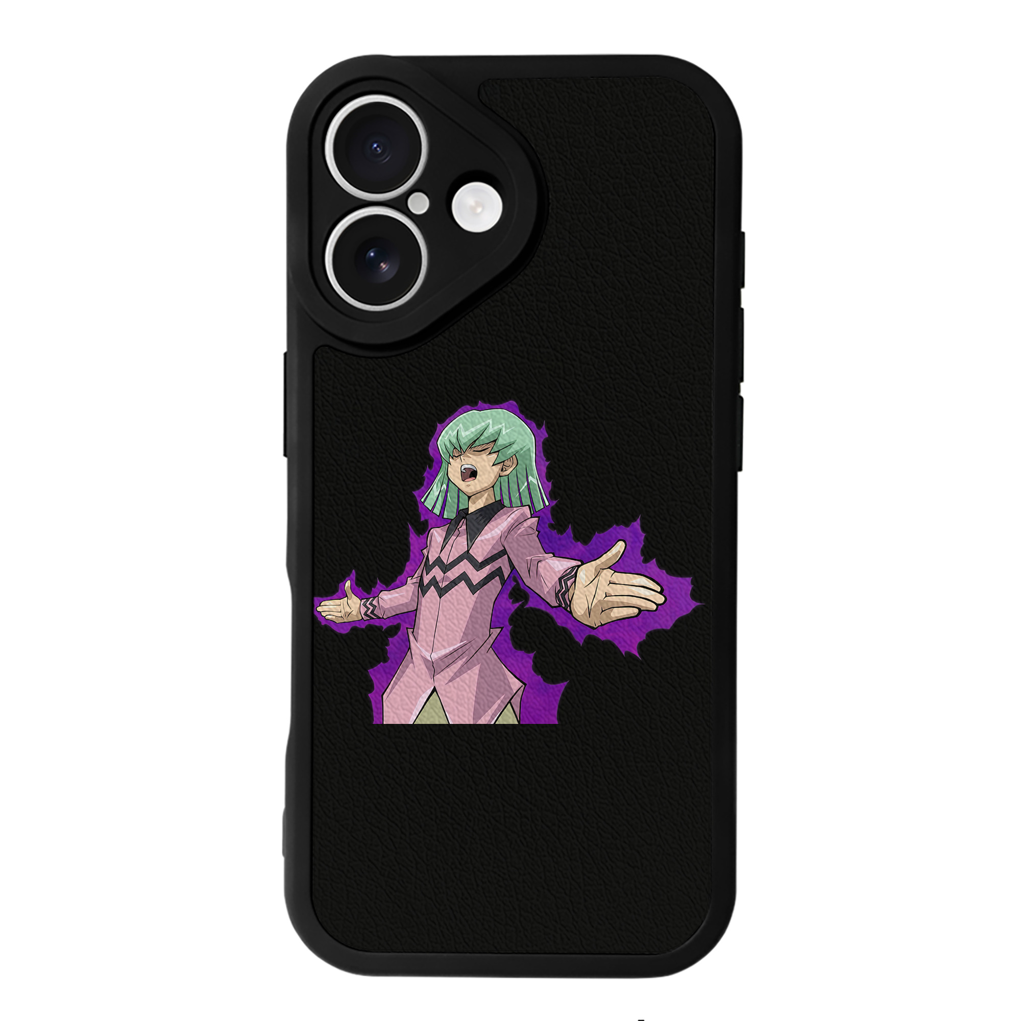 遊☆戯☆王 Yu-Gi-Oh! 【iPhone 16シリーズ対応】シリコンスマホケース（レザー調） 材質：シリコン
